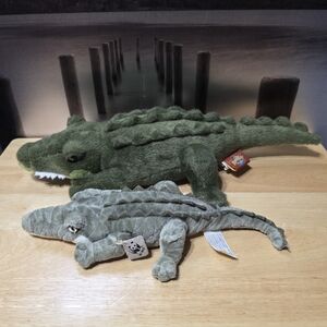 Green and Gray Plush Crocodile Toys Anna Club Plush And Adventure Planet